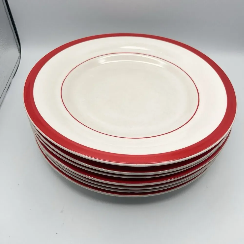 American Bistro Dinner Ware Restaurant Ware Heavy Duty Deep Bowl Dish Set 7 VTG
